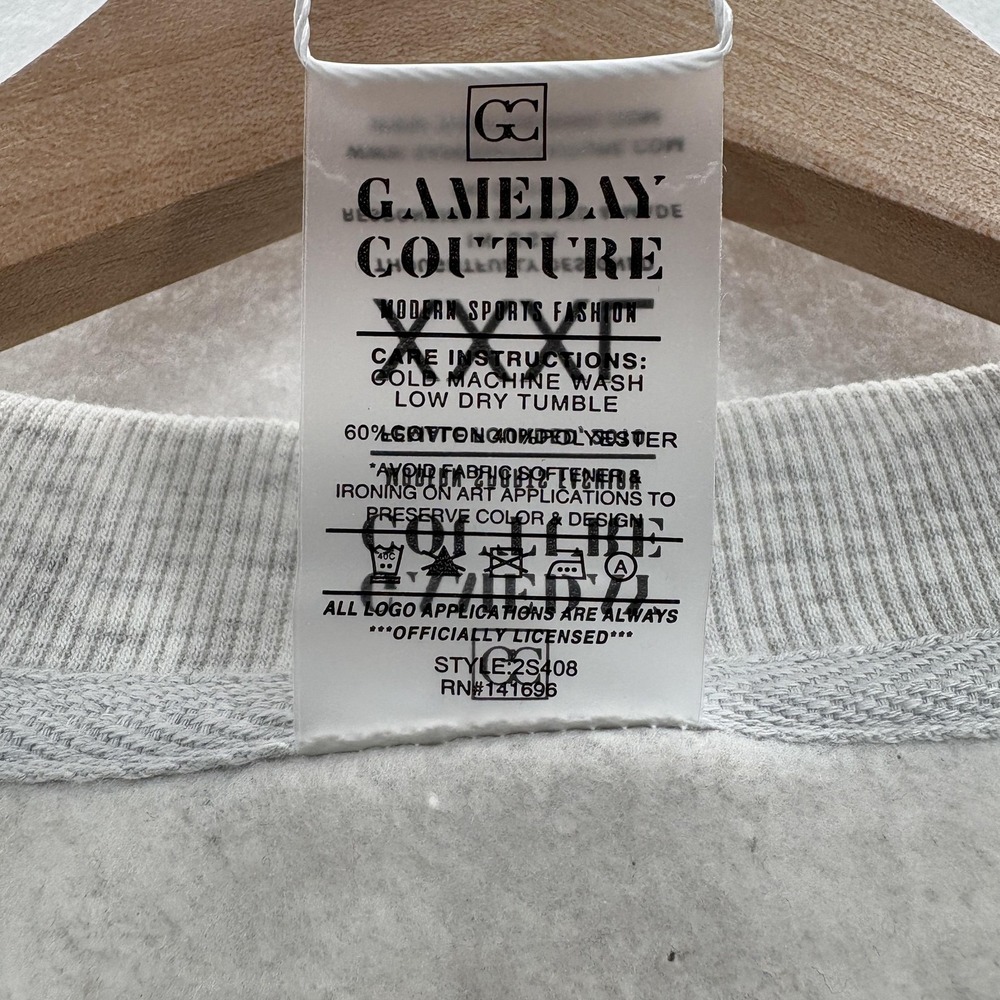Ohio State Buckeyes Sweatshirt Womens 3XL Gray NCAA Football Gameday Couture - Picture 5 of 12
